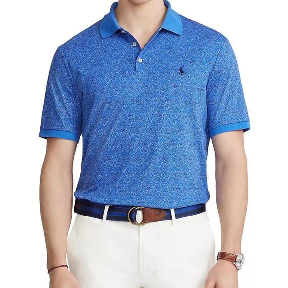 Polo Ralph Lauren Classic Fit Floral Print Interlock Polo Shirt Men's Size Large - Picture 11 of 12